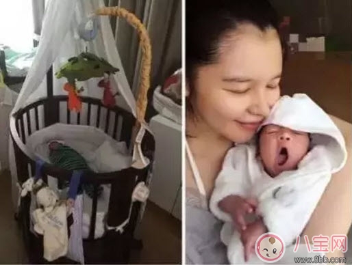 徐若瑄在儿子V宝同款婴儿床 灵活多变又安全