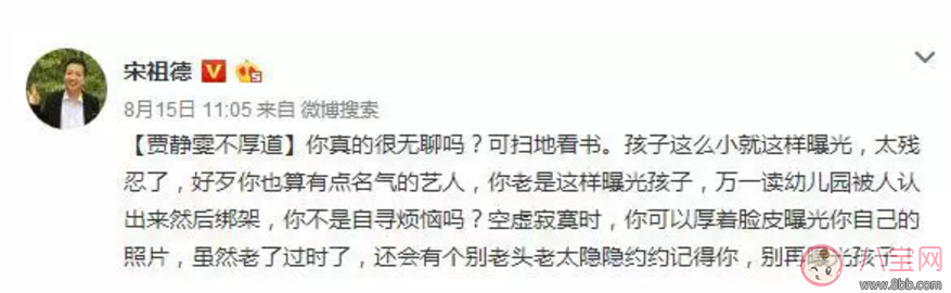 贾静雯频繁晒娃遭网友批不安全