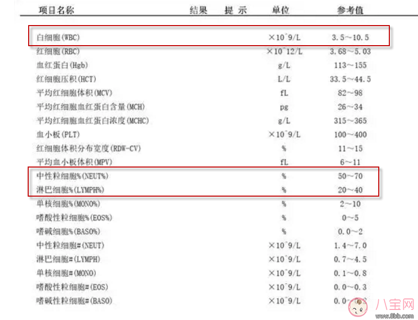 小孩血常规报告单白细胞分析 怎么看宝宝血常规报告单白细胞高还是低