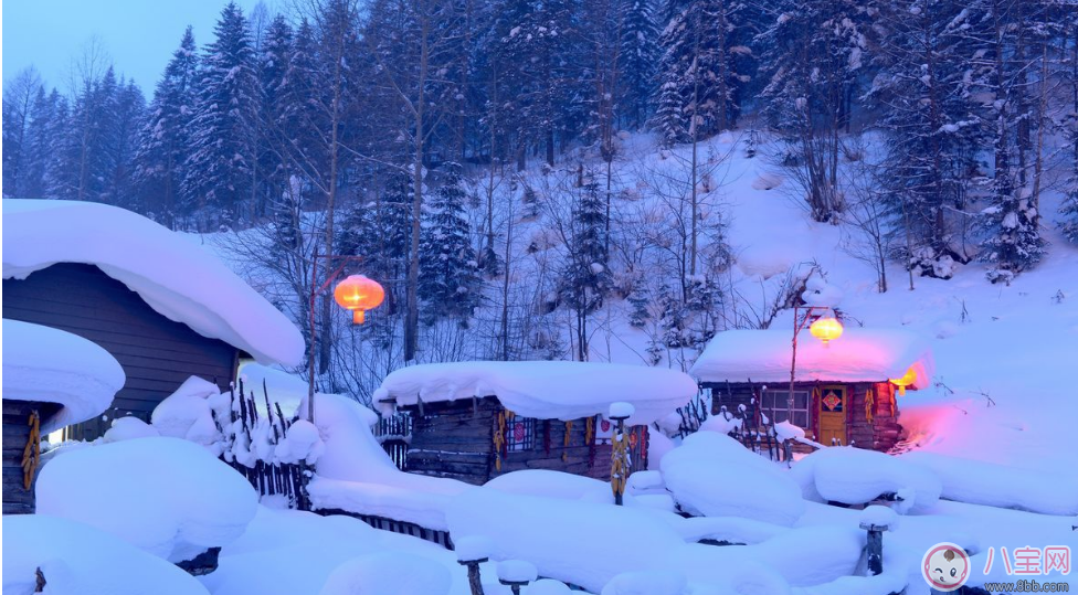 2018创意雪景带图心情说说短语    形容雪景的配图优美句子说说朋友圈