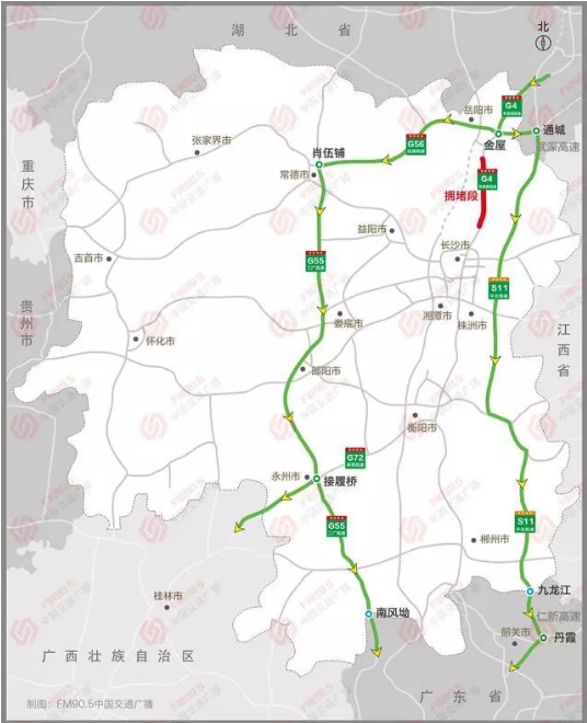 2018春节回家湖南怎么绕开拥堵 湖南春节高速公路拥堵路段