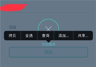 支付宝查四六级找回准考证出现未知错误怎么回事