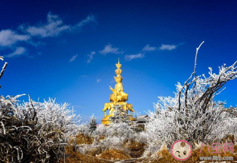 赞美峨眉山雪景的说说文案句子 峨眉山下雪景色的唯美图片说说