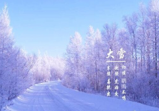 今日是大雪文案说说句子 今日大雪唯美温暖句子大全