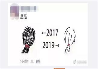 从2017年到2019年有什么变化 朋友圈的17到19年是什么梗