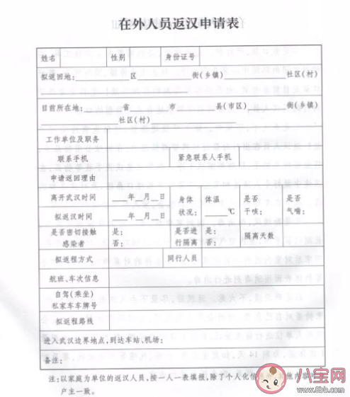 回武汉武昌区要办理什么手续 在外人员返汉申请表在哪下载