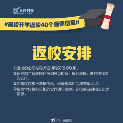 高校开学返校|高校开学返校40个最新信息 高校开学返校注意事项