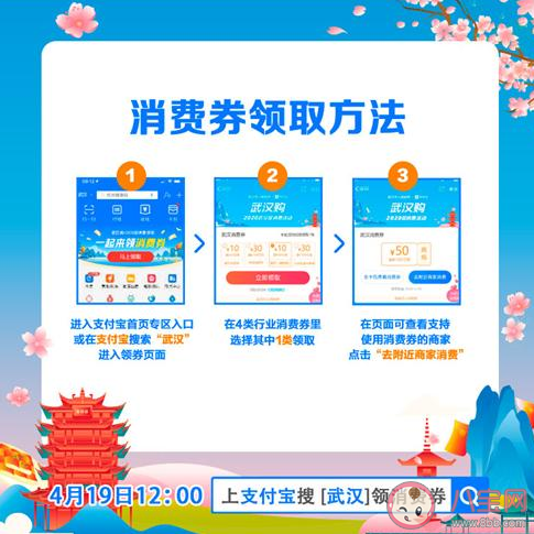 武汉消费券|武汉消费券怎么在支付宝领取 武汉消费券支付宝领取方法