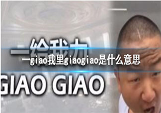 一giao我里giaogiao为什么火了 一giao我里giaogiao下一句是什么