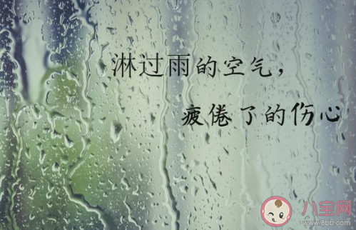 下雨天早安图片带字短句 下雨天的早晨心情说说语录