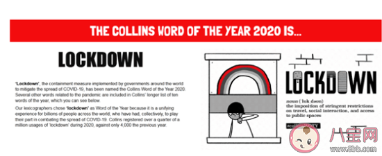封锁为什么成为2020年度词汇 柯林斯词典2020年年度十大词汇盘点