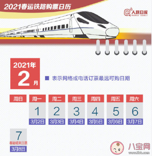 2021春运购票日历|2021春运购票日历来了 2021春节买票该怎么安排