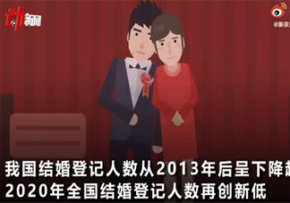 中国结婚登记人数7年连降是什么原因 为什么年轻人不愿意结婚了