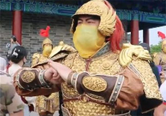 西安景区设唐武士劝阻不文明行为 为什么要设唐武士