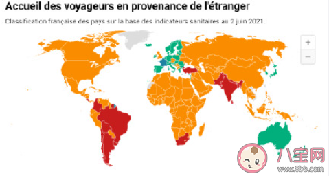 法国入境新规|法国入境新规中国被分属橙色区域 绿色区域的是哪些国家