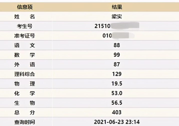 高考钉子户梁实|高考钉子户梁实第25次成绩403分 梁实为什么要一直高考