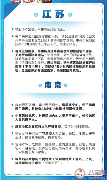 31个省区市最新防疫政策汇总 防疫政策有哪些新要求