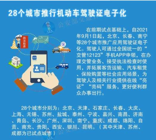 电子驾驶证|电子驾驶证哪些城市可以申领使用 关于电子驾照你还需要知道这些