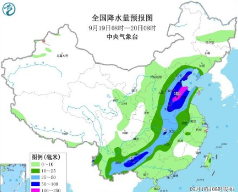 全国中秋假期天气地图 哪些地区会下雨和高温