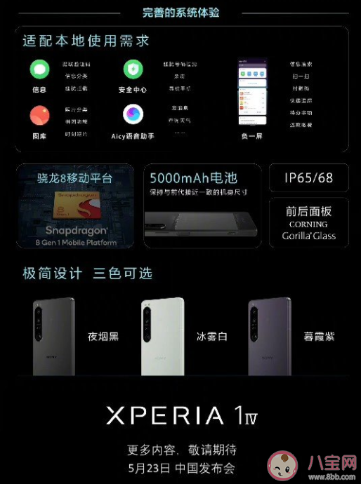 索尼Xperia 1 IV详细参数配置 索尼Xperia 1 IV主要升级了哪些功能