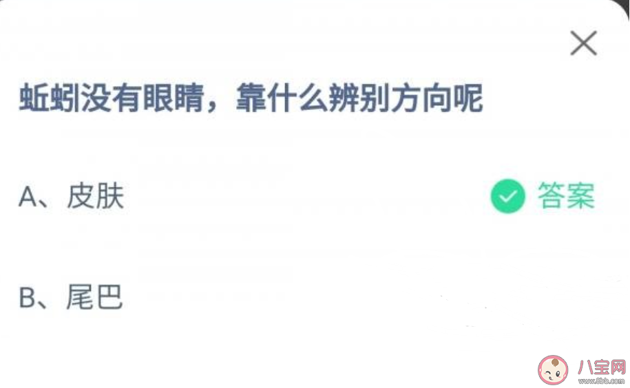 蚯蚓没有眼睛靠什么辨别方向 蚂蚁庄园10月3日答案