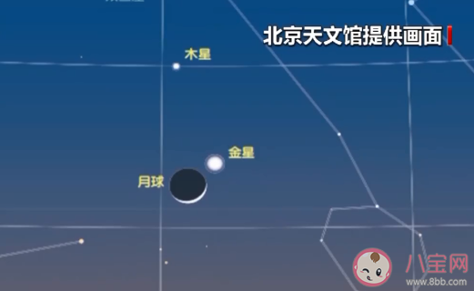 今晚上演金星伴月木星相随是真的吗 金星伴月木星相随是什么现象