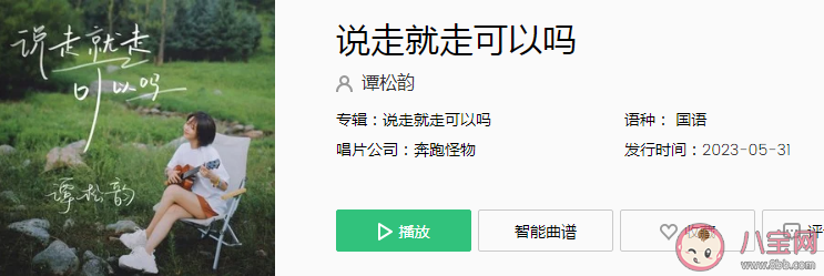 谭松韵《说走就走可以吗》歌词是什么 说走就走可以吗歌曲信息介绍