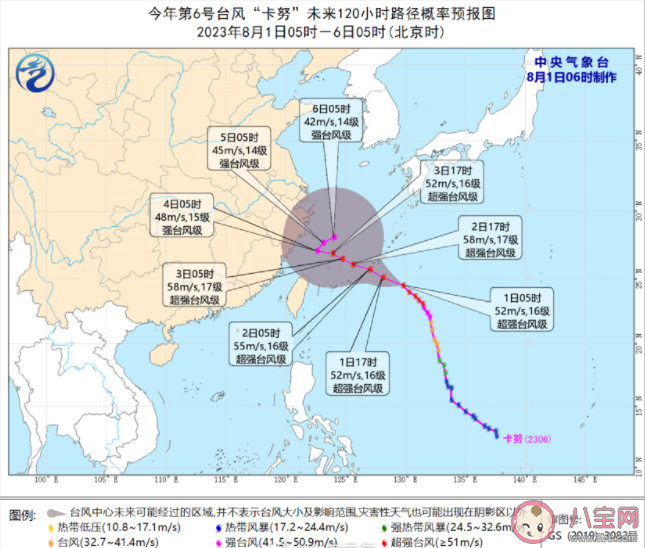 台风卡努或将转向专家解读 台风卡努将会去哪里