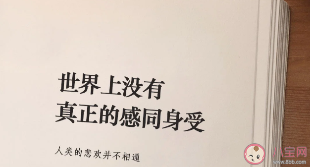 为何说人类的悲欢并不相通 人类的悲欢并不相通原文出处是什么