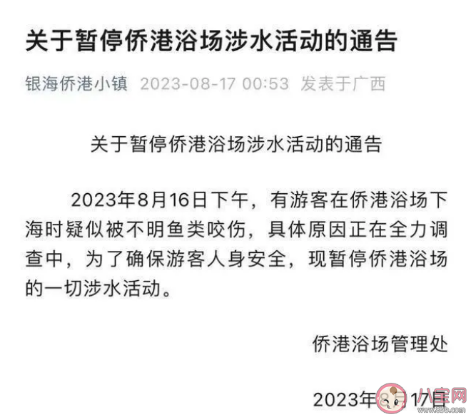 专家称北海咬伤多人鱼类不是鲨鱼 咬伤人的不明鱼类究竟是什么